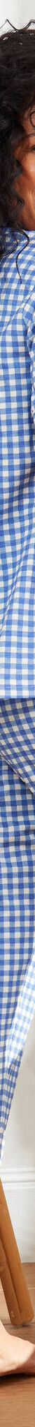Pyjama court imprimé carreaux (bleu) Pyjama court imprimé carreaux (bleu)